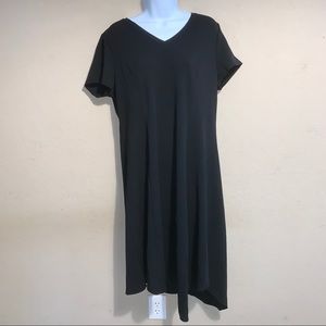 H by Halston asymmetrical black dress size M